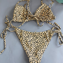 Load image into Gallery viewer, Cheetah print bikini set
