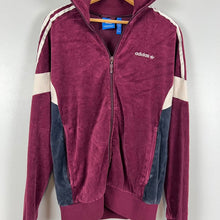 Load image into Gallery viewer, Adidas velour track jacket
