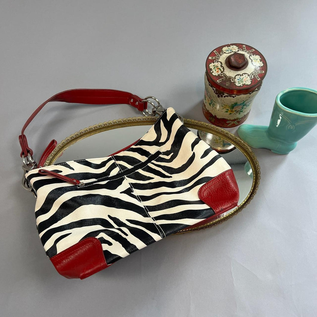 Y2K zebra statement bag