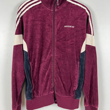 Load image into Gallery viewer, Adidas velour track jacket
