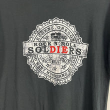 Load image into Gallery viewer, retro rock n roll soldiers t-shirt
