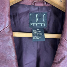 Load image into Gallery viewer, Vintage I.N.C. leather blazer
