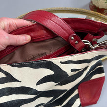 Load image into Gallery viewer, Y2K zebra statement bag
