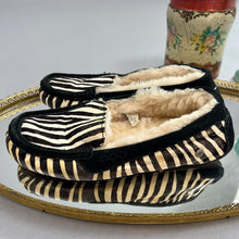 Load image into Gallery viewer, Retro Ugg Australia zebra slippers
