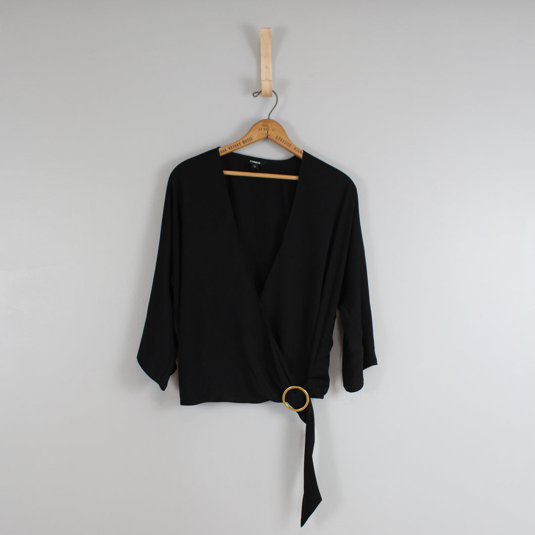 Express black blouse