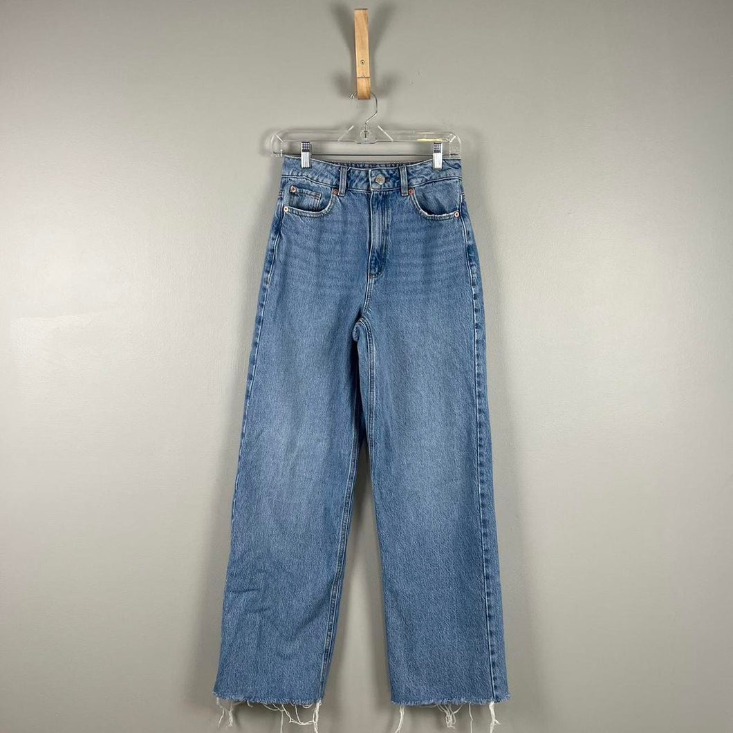 Garage denim street wide leg jean