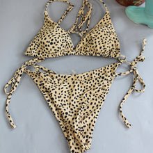 Load image into Gallery viewer, Cheetah print bikini set
