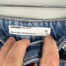 Load image into Gallery viewer, Garage denim street wide leg jean
