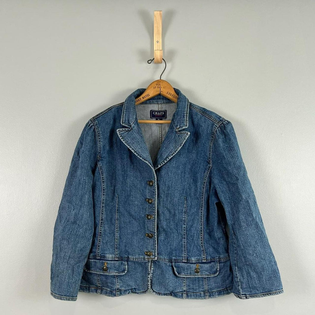 Retro chaps denim blazer