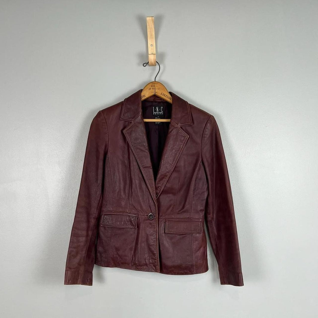 Vintage I.N.C. leather blazer