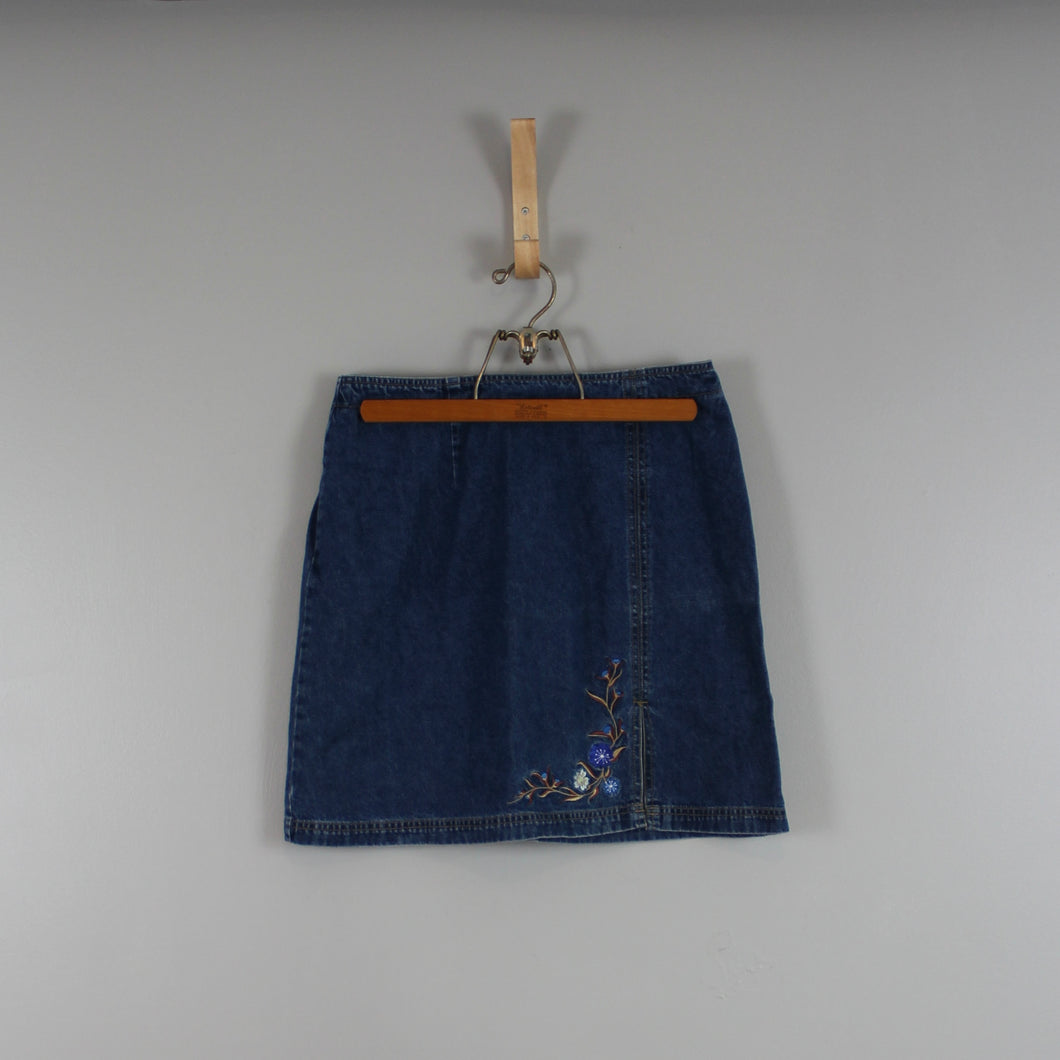 Retro Route 66 denim skirt