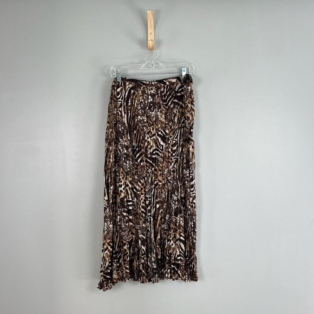 Retro Chico’s animal print skirt