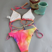 Load image into Gallery viewer, Plumeria Swimwear bikini set
