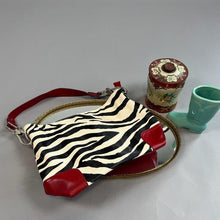 Load image into Gallery viewer, Y2K zebra statement bag
