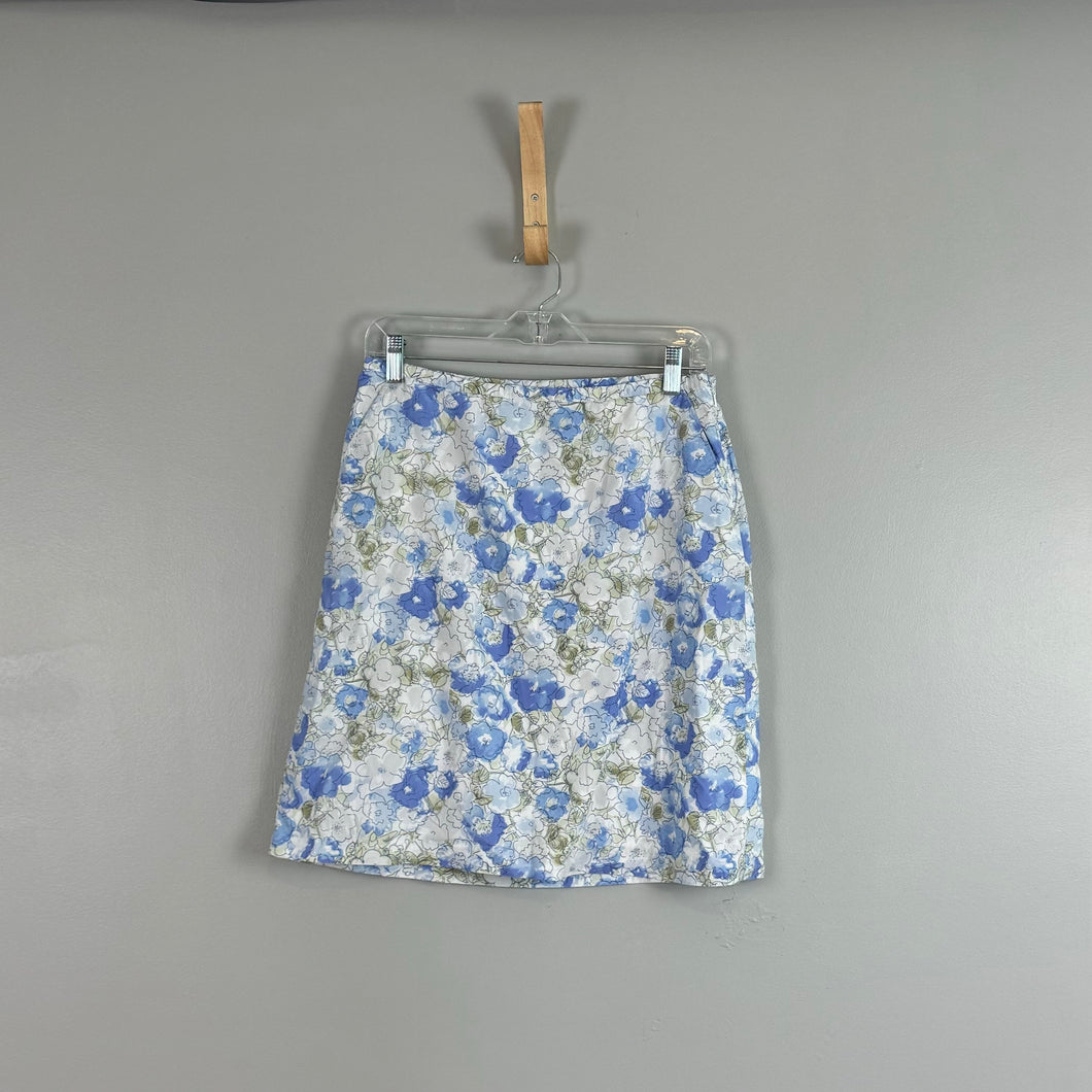 L.L. bean floral skirt