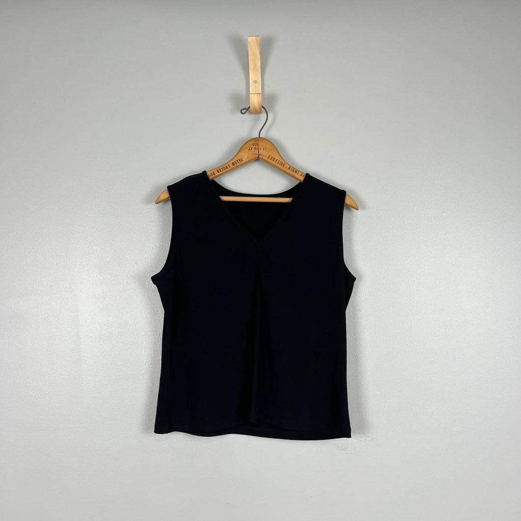 Basic black tank top