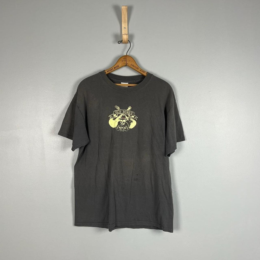 retro old bones rock t-shirt