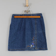 Load image into Gallery viewer, Retro Route 66 denim skirt
