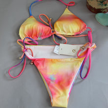 Load image into Gallery viewer, Plumeria Swimwear bikini set
