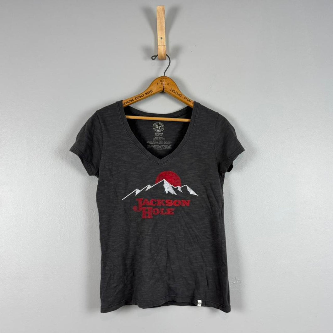 Jackson hole vneck t-shirt