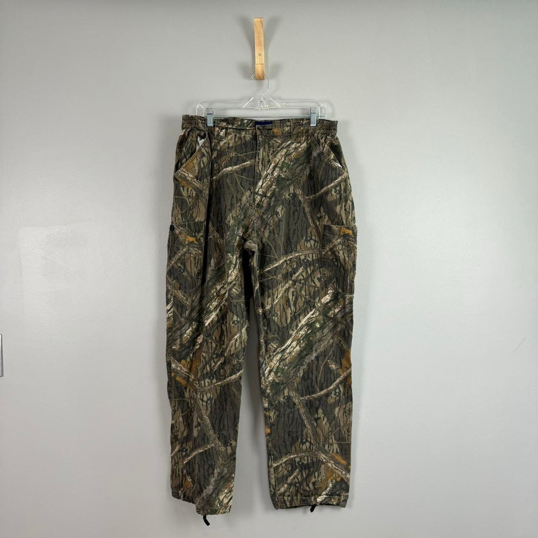 Retro shadow branch pants