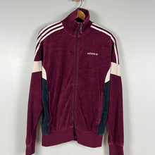 Load image into Gallery viewer, Adidas velour track jacket
