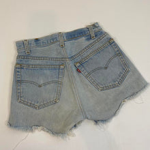 Load image into Gallery viewer, Levi’s ripped Jean shorts
