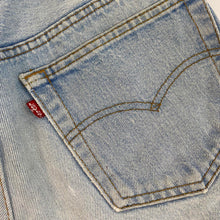 Load image into Gallery viewer, Levi’s ripped Jean shorts
