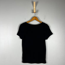 Load image into Gallery viewer, Out from under black short sleeve top
