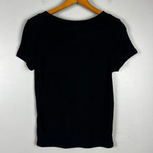 Load image into Gallery viewer, Out from under black short sleeve top
