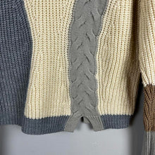 Load image into Gallery viewer, Few Moda contrast cableknit sweater
