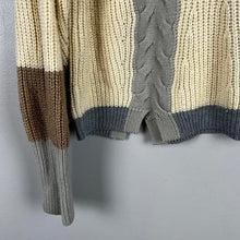 Load image into Gallery viewer, Few Moda contrast cableknit sweater
