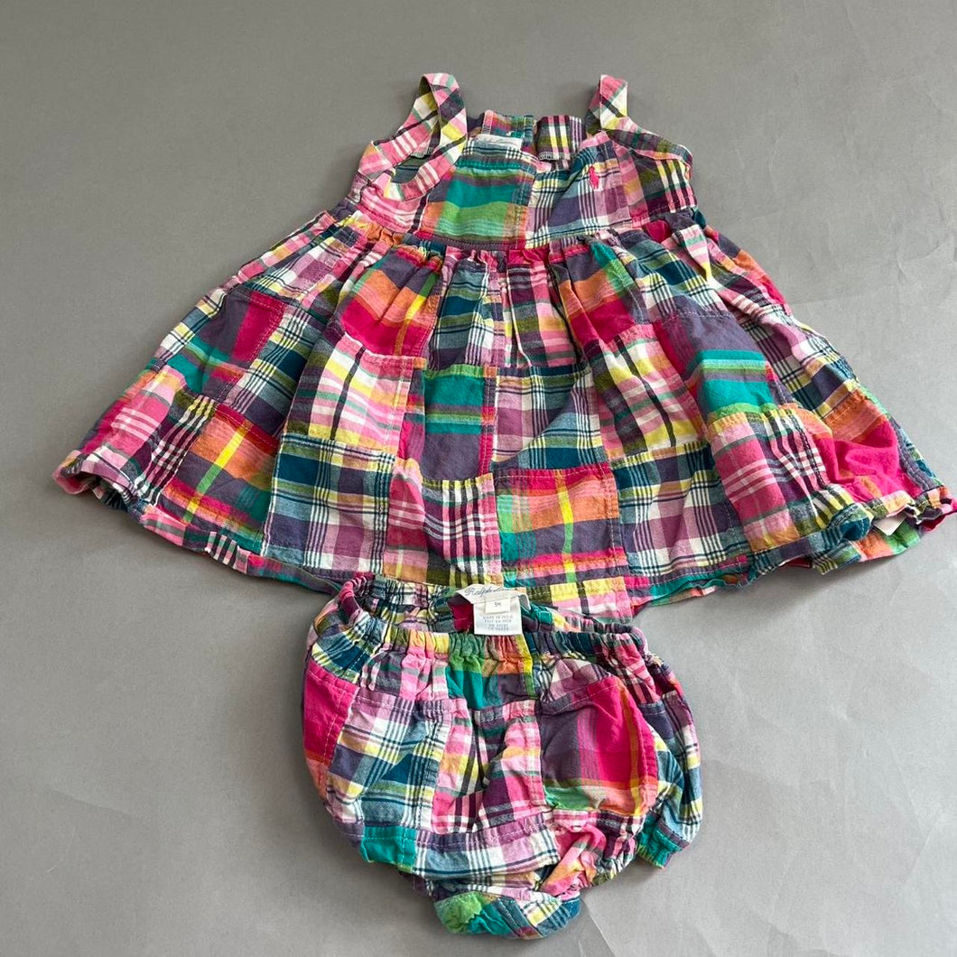 Ralph Lauren plaid girls set