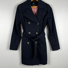 Load image into Gallery viewer, H&amp;M black trench coat
