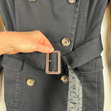 Load image into Gallery viewer, H&amp;M black trench coat
