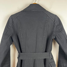 Load image into Gallery viewer, H&amp;M black trench coat
