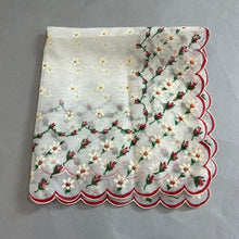 Load image into Gallery viewer, Vintage floral handkerchief
