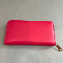 Load image into Gallery viewer, Hot pink and gold wallet
