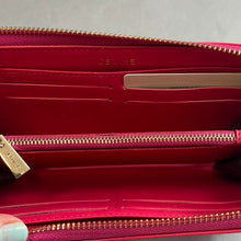 Load image into Gallery viewer, Hot pink and gold wallet
