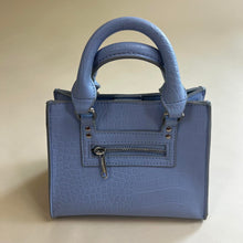 Load image into Gallery viewer, Wild Fable blue croc textured handbag

