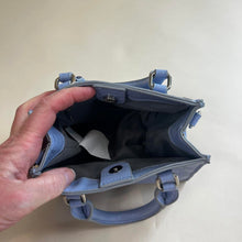 Load image into Gallery viewer, Wild Fable blue croc textured handbag
