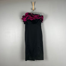 Load image into Gallery viewer, Vintage RARE Bebe ruffle cocktail dress
