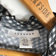 Load image into Gallery viewer, Topshop gingham mini dress

