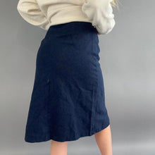 Load image into Gallery viewer, Vintage 70s navy skirt
