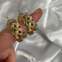 Load image into Gallery viewer, Vintage woven hoops
