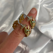 Load image into Gallery viewer, Vintage woven hoops
