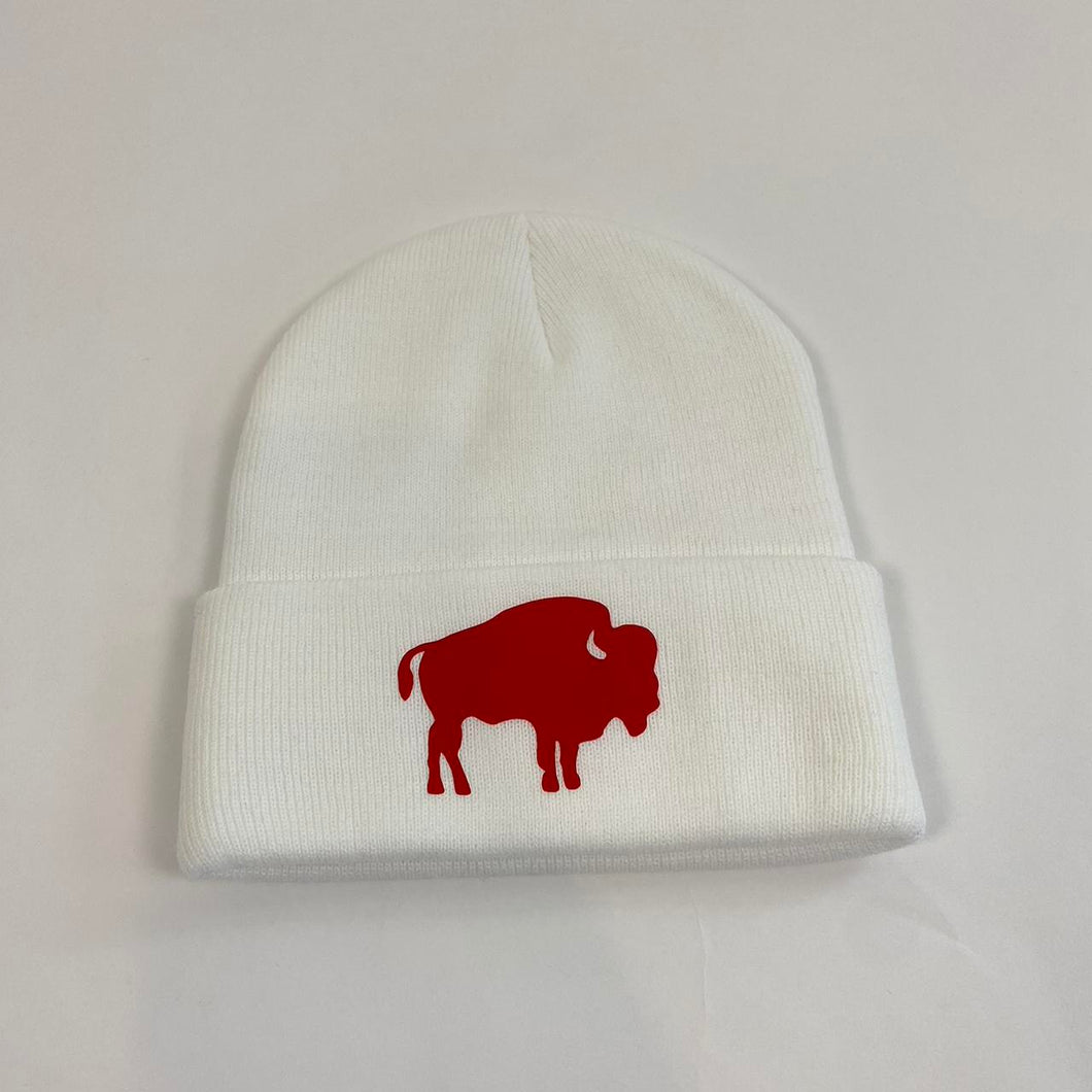 Custom big buffalo beanie