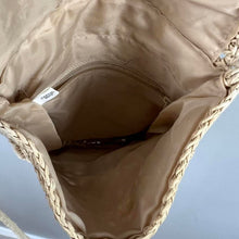 Load image into Gallery viewer, Mini straw crossbody bag
