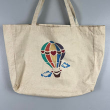 Load image into Gallery viewer, Vintage hot air balloon tote bag

