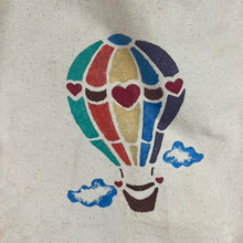 Load image into Gallery viewer, Vintage hot air balloon tote bag
